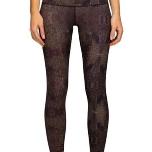 lululemon athletica Black and Brown Leggings